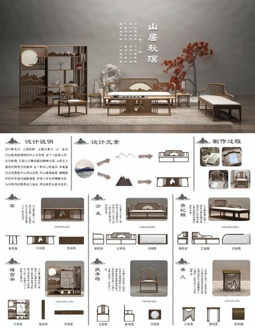 山居秋暝(主题家具设计)-家居产品设计